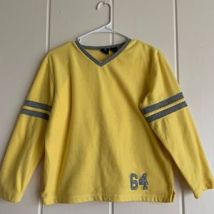 beautiful yellow polyester shirt